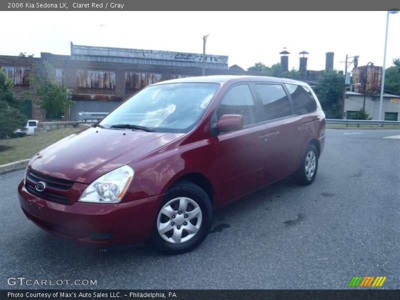 Claret Red / Gray 2006 Kia Sedona LX