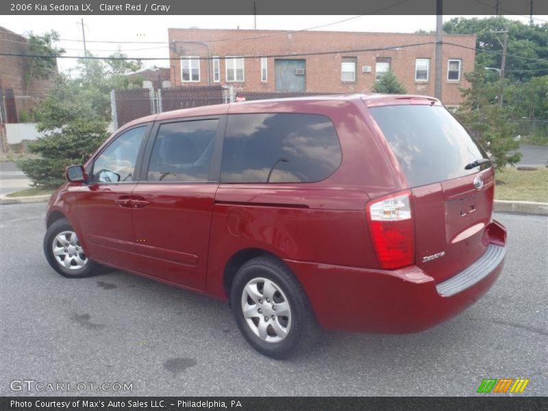 Claret Red / Gray 2006 Kia Sedona LX