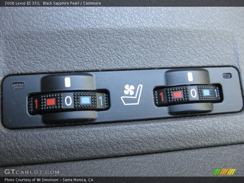 Black Sapphire Pearl / Cashmere 2008 Lexus ES 350