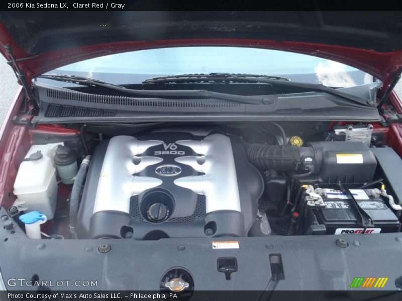 Claret Red / Gray 2006 Kia Sedona LX