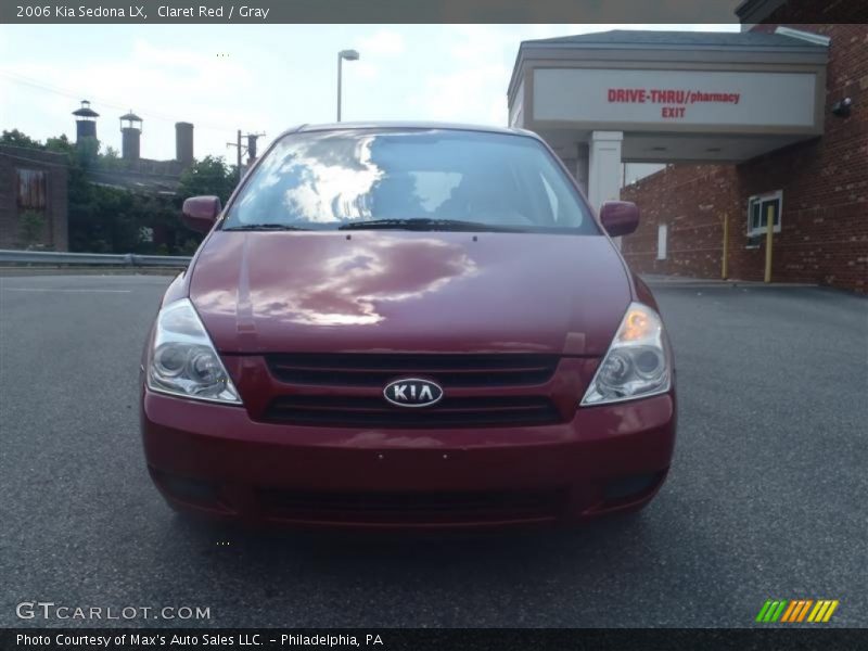 Claret Red / Gray 2006 Kia Sedona LX