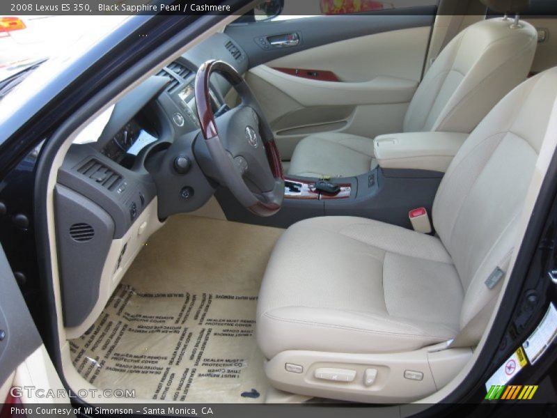 Black Sapphire Pearl / Cashmere 2008 Lexus ES 350