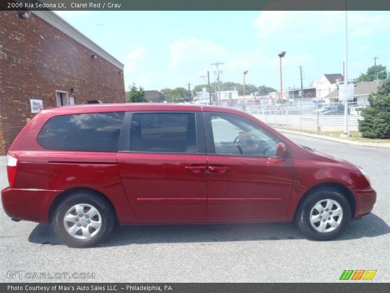 Claret Red / Gray 2006 Kia Sedona LX