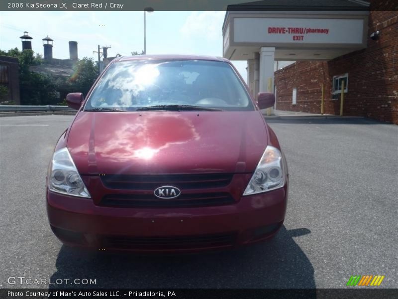 Claret Red / Gray 2006 Kia Sedona LX