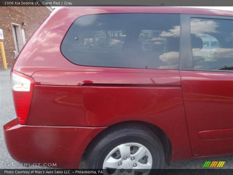 Claret Red / Gray 2006 Kia Sedona LX