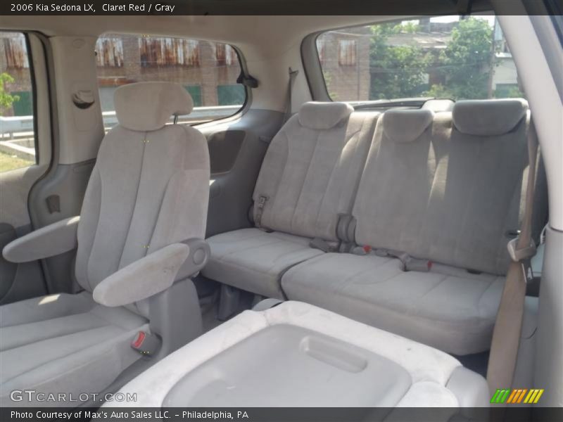 Claret Red / Gray 2006 Kia Sedona LX