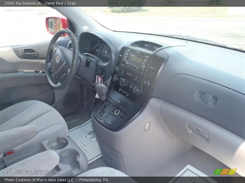 Claret Red / Gray 2006 Kia Sedona LX