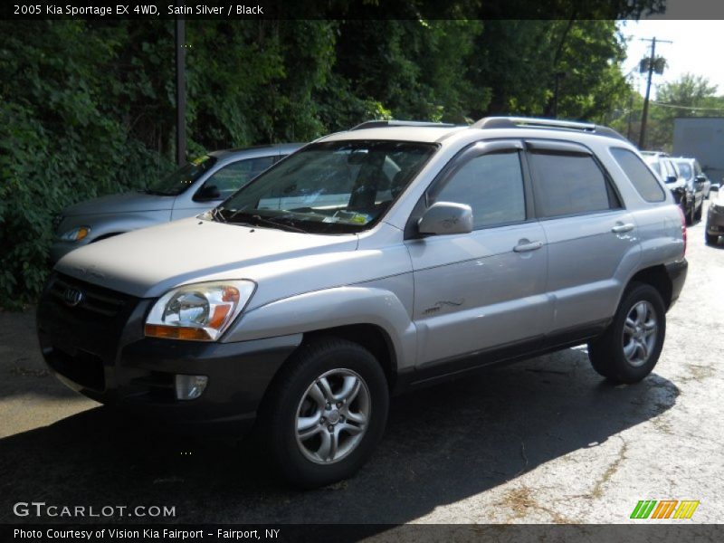 Satin Silver / Black 2005 Kia Sportage EX 4WD