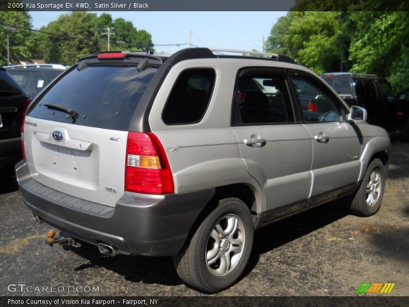 Satin Silver / Black 2005 Kia Sportage EX 4WD