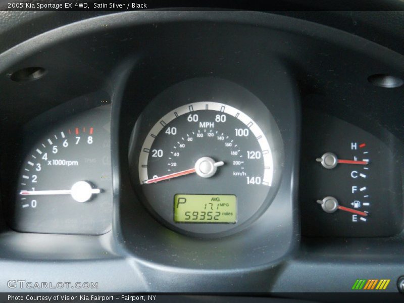 Satin Silver / Black 2005 Kia Sportage EX 4WD
