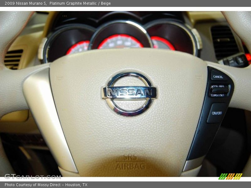 Platinum Graphite Metallic / Beige 2009 Nissan Murano S