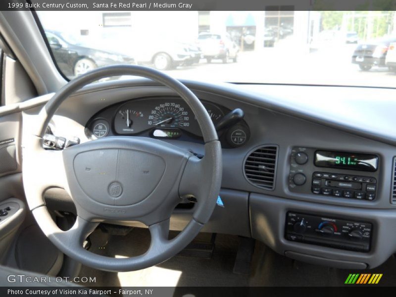 Santa Fe Red Pearl / Medium Gray 1999 Buick Century Custom