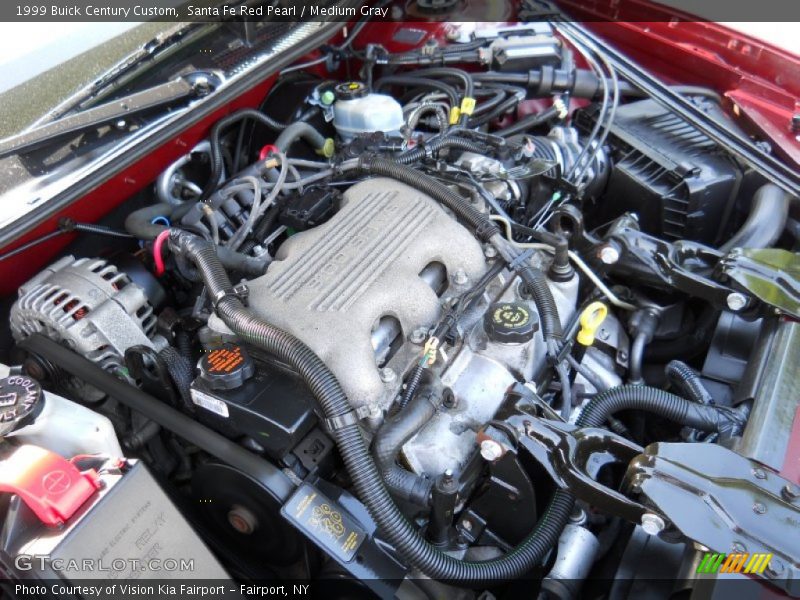 Santa Fe Red Pearl / Medium Gray 1999 Buick Century Custom