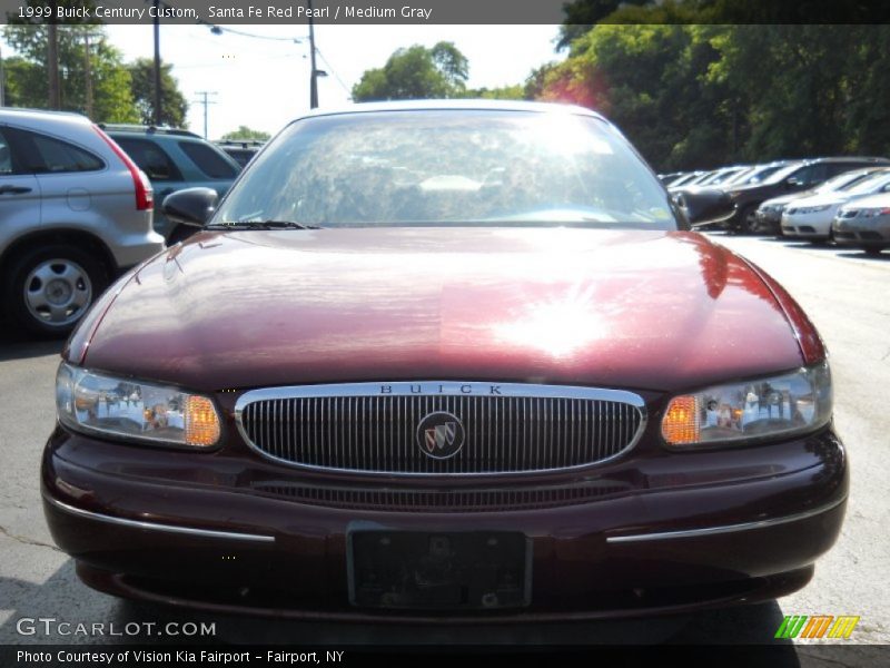 Santa Fe Red Pearl / Medium Gray 1999 Buick Century Custom