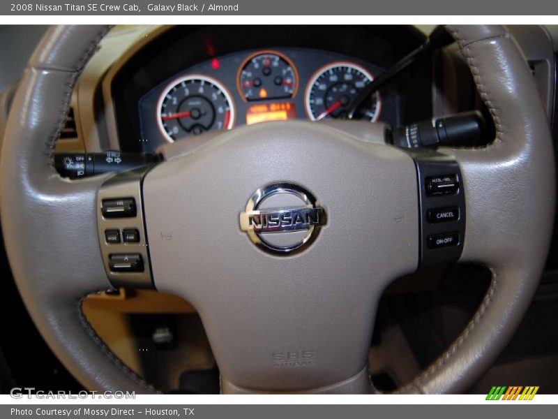 Galaxy Black / Almond 2008 Nissan Titan SE Crew Cab