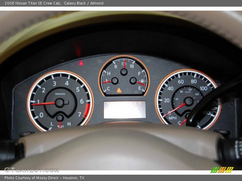 Galaxy Black / Almond 2008 Nissan Titan SE Crew Cab