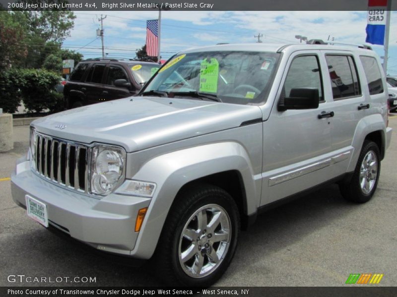 Bright Silver Metallic / Pastel Slate Gray 2008 Jeep Liberty Limited 4x4