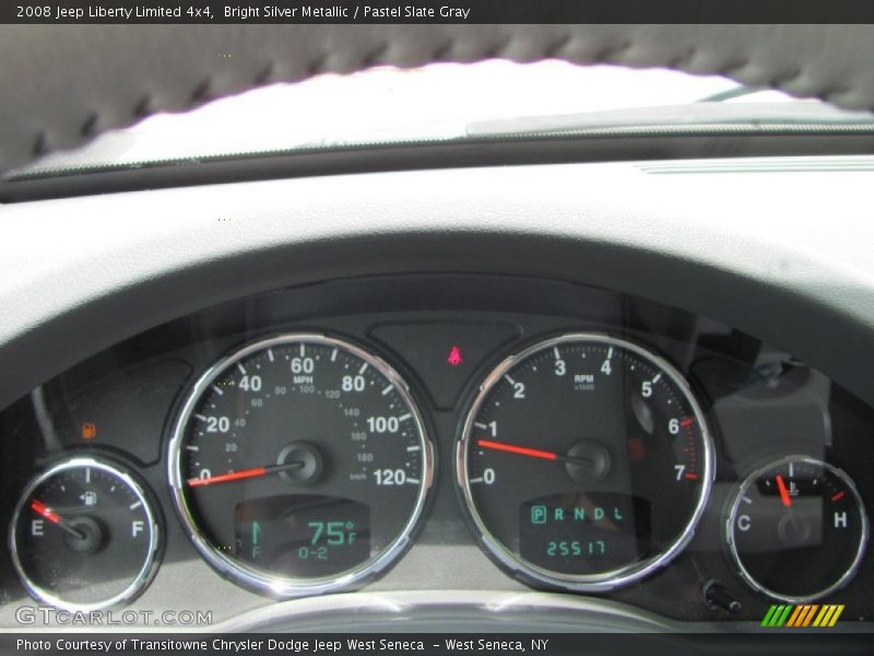Bright Silver Metallic / Pastel Slate Gray 2008 Jeep Liberty Limited 4x4