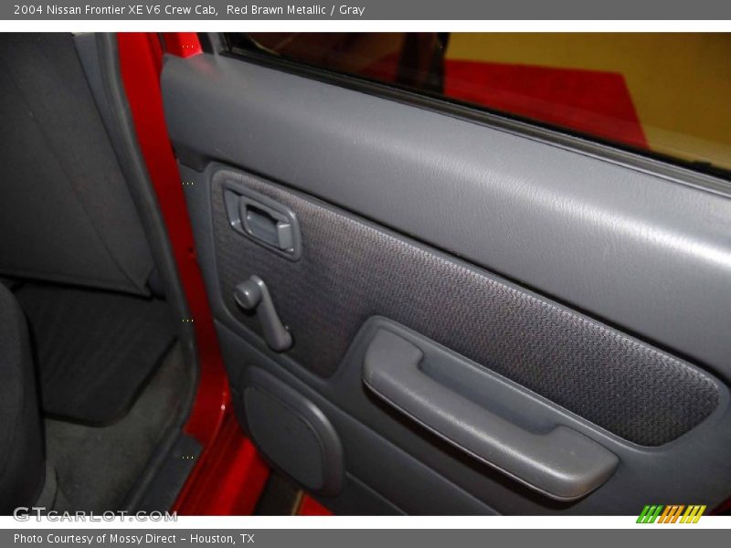 Red Brawn Metallic / Gray 2004 Nissan Frontier XE V6 Crew Cab