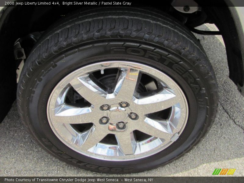 Bright Silver Metallic / Pastel Slate Gray 2008 Jeep Liberty Limited 4x4