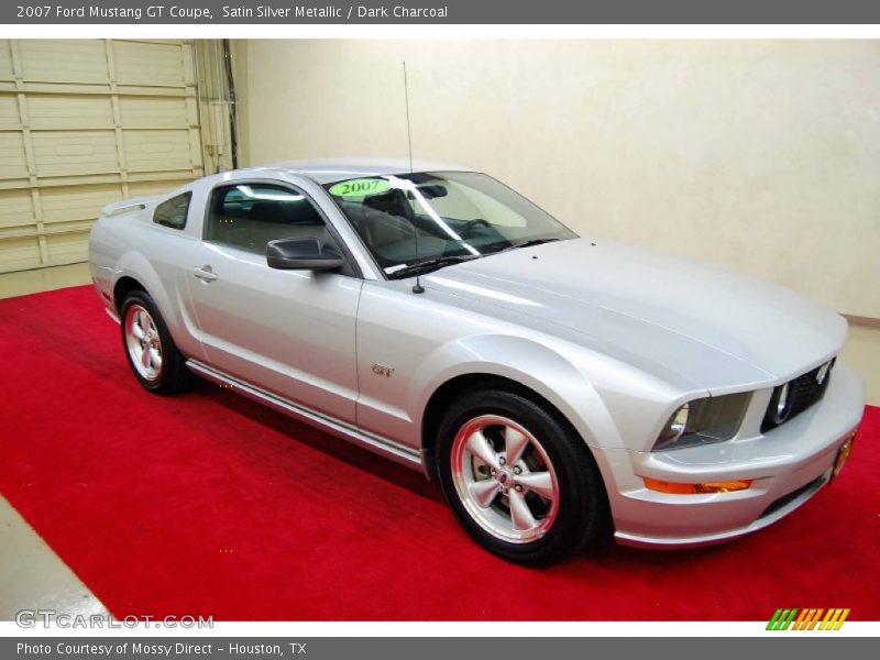 Satin Silver Metallic / Dark Charcoal 2007 Ford Mustang GT Coupe