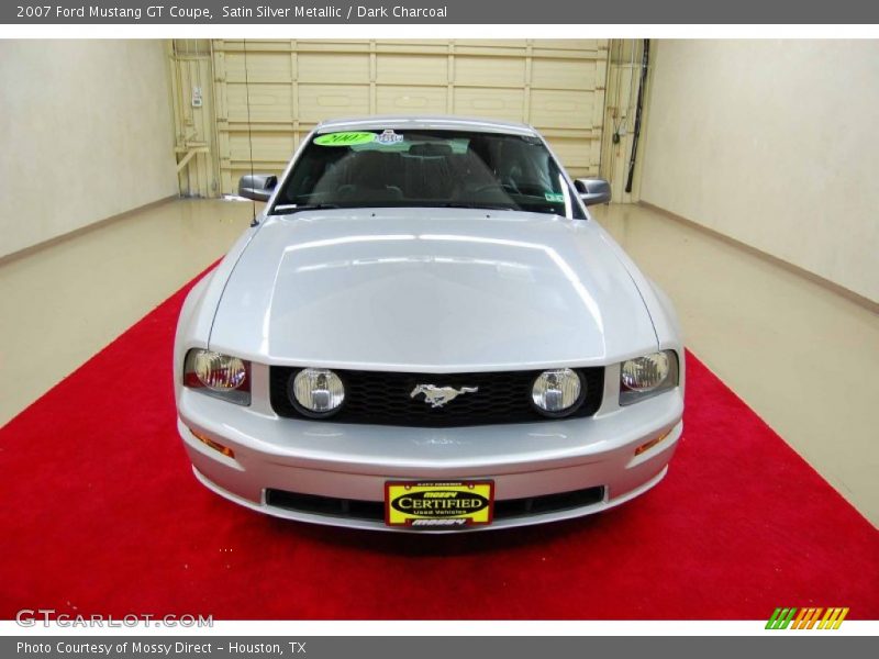 Satin Silver Metallic / Dark Charcoal 2007 Ford Mustang GT Coupe