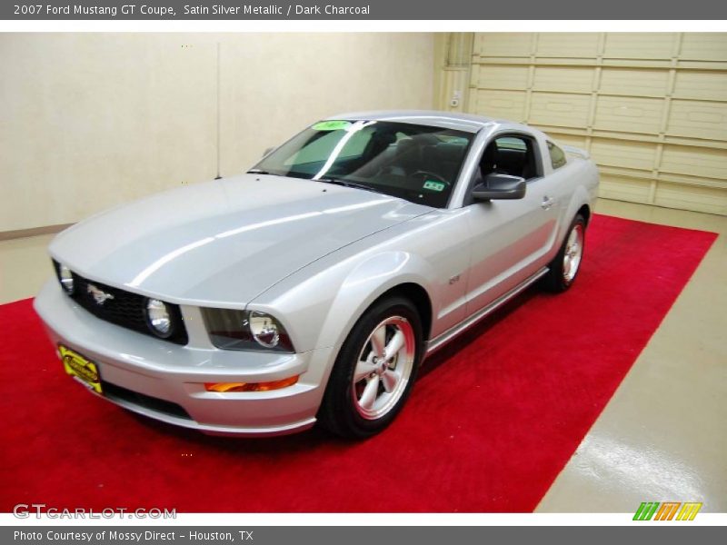 Satin Silver Metallic / Dark Charcoal 2007 Ford Mustang GT Coupe