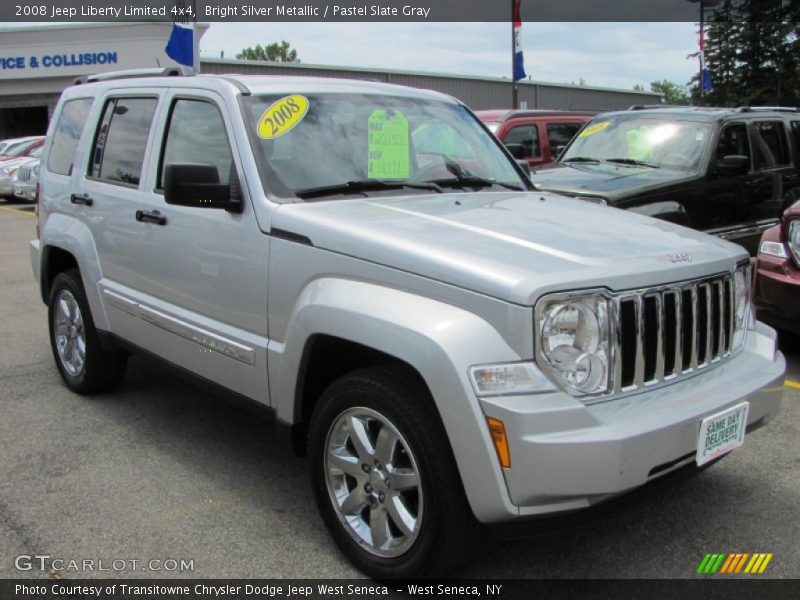 Bright Silver Metallic / Pastel Slate Gray 2008 Jeep Liberty Limited 4x4