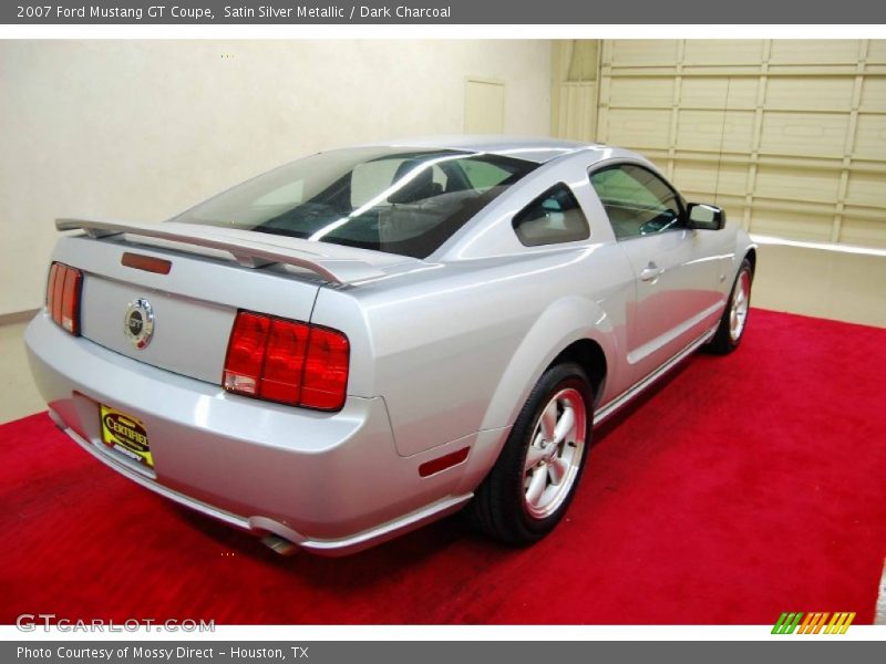 Satin Silver Metallic / Dark Charcoal 2007 Ford Mustang GT Coupe