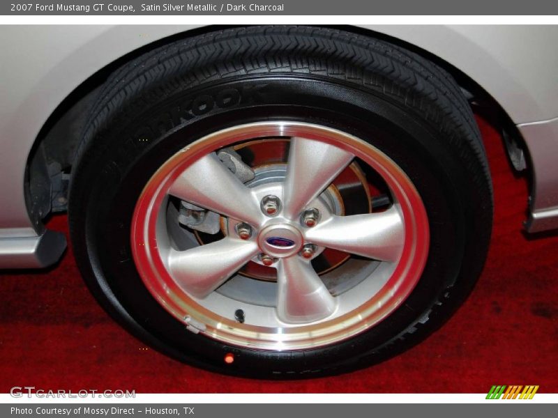Satin Silver Metallic / Dark Charcoal 2007 Ford Mustang GT Coupe