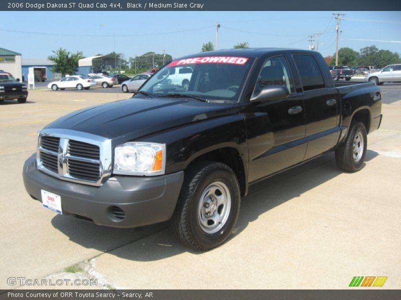 Black / Medium Slate Gray 2006 Dodge Dakota ST Quad Cab 4x4