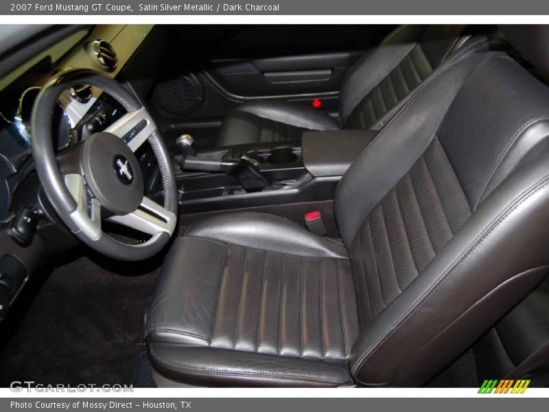 Satin Silver Metallic / Dark Charcoal 2007 Ford Mustang GT Coupe
