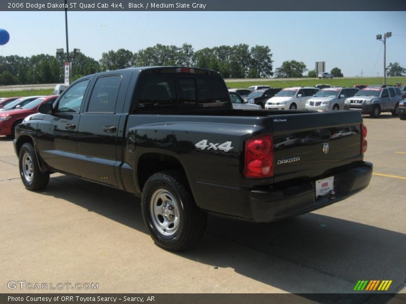 Black / Medium Slate Gray 2006 Dodge Dakota ST Quad Cab 4x4