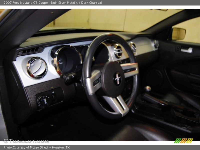 Satin Silver Metallic / Dark Charcoal 2007 Ford Mustang GT Coupe