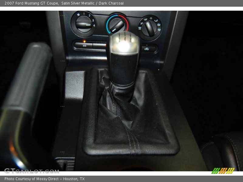 Satin Silver Metallic / Dark Charcoal 2007 Ford Mustang GT Coupe