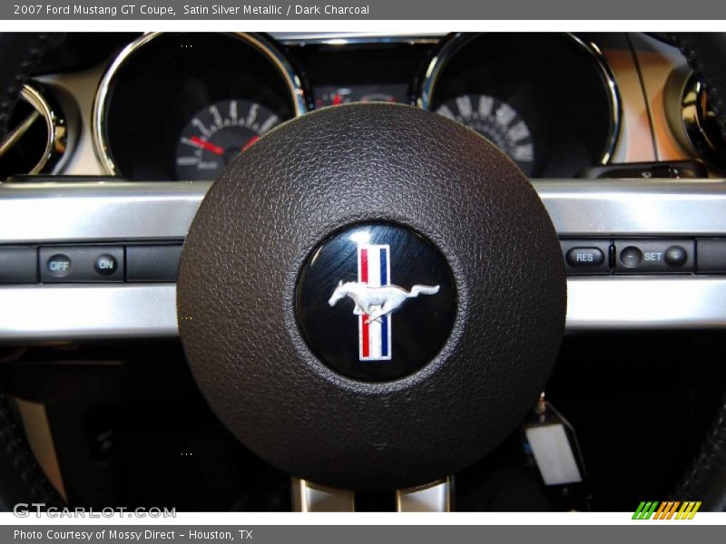 Satin Silver Metallic / Dark Charcoal 2007 Ford Mustang GT Coupe