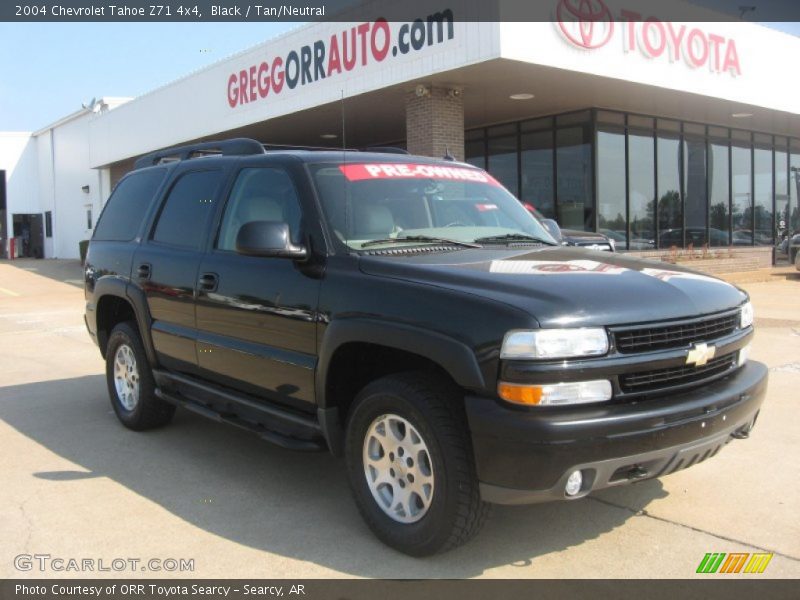 Black / Tan/Neutral 2004 Chevrolet Tahoe Z71 4x4