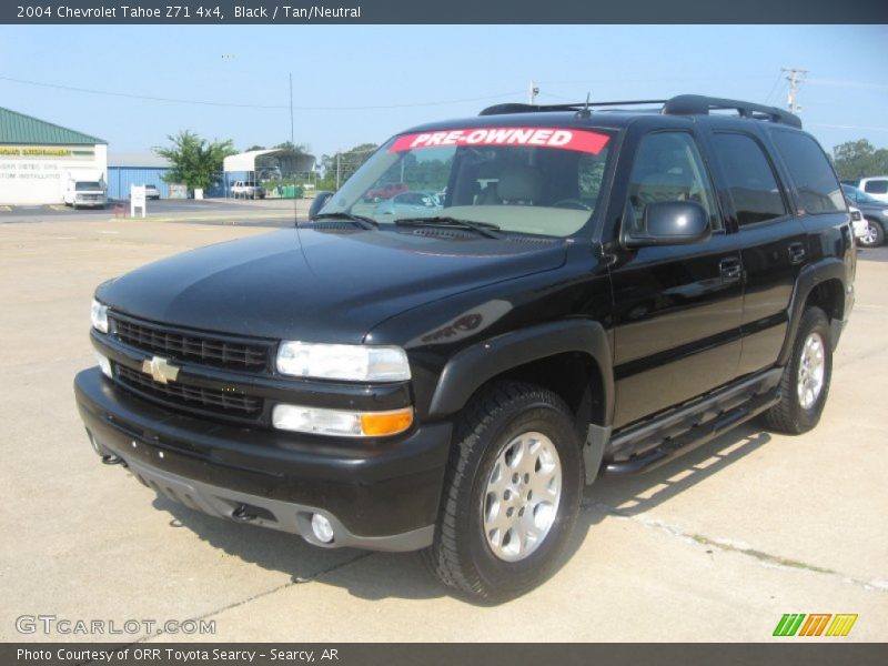 Black / Tan/Neutral 2004 Chevrolet Tahoe Z71 4x4