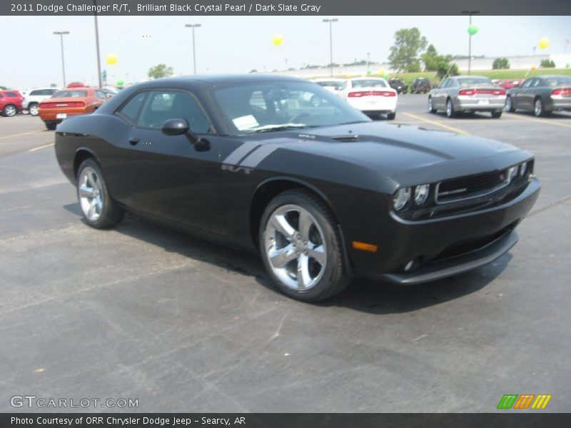 Brilliant Black Crystal Pearl / Dark Slate Gray 2011 Dodge Challenger R/T