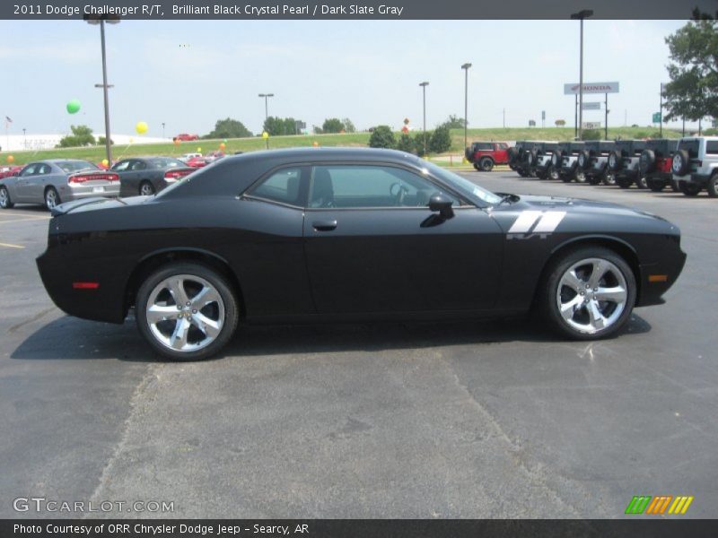 Brilliant Black Crystal Pearl / Dark Slate Gray 2011 Dodge Challenger R/T