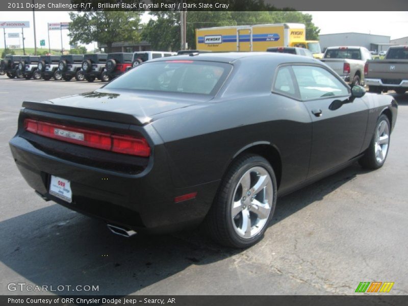 Brilliant Black Crystal Pearl / Dark Slate Gray 2011 Dodge Challenger R/T