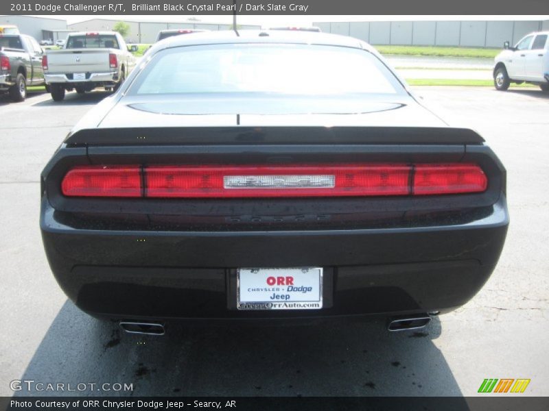 Brilliant Black Crystal Pearl / Dark Slate Gray 2011 Dodge Challenger R/T
