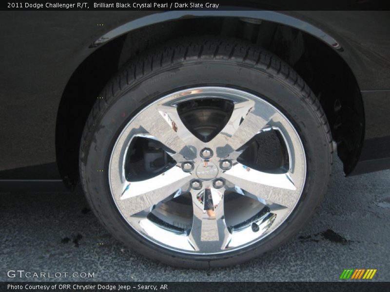 Brilliant Black Crystal Pearl / Dark Slate Gray 2011 Dodge Challenger R/T