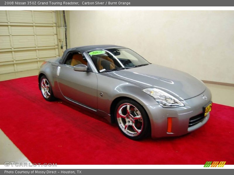 Carbon Silver / Burnt Orange 2008 Nissan 350Z Grand Touring Roadster