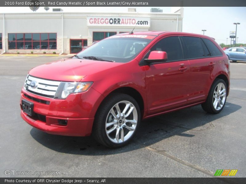 Red Candy Metallic / Sport Black Leather/Grey Alcantara 2010 Ford Edge Sport