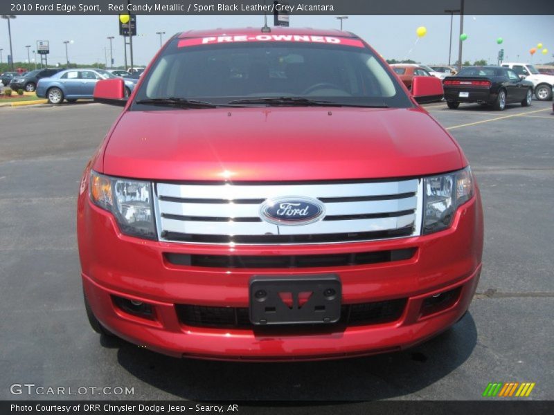 Red Candy Metallic / Sport Black Leather/Grey Alcantara 2010 Ford Edge Sport