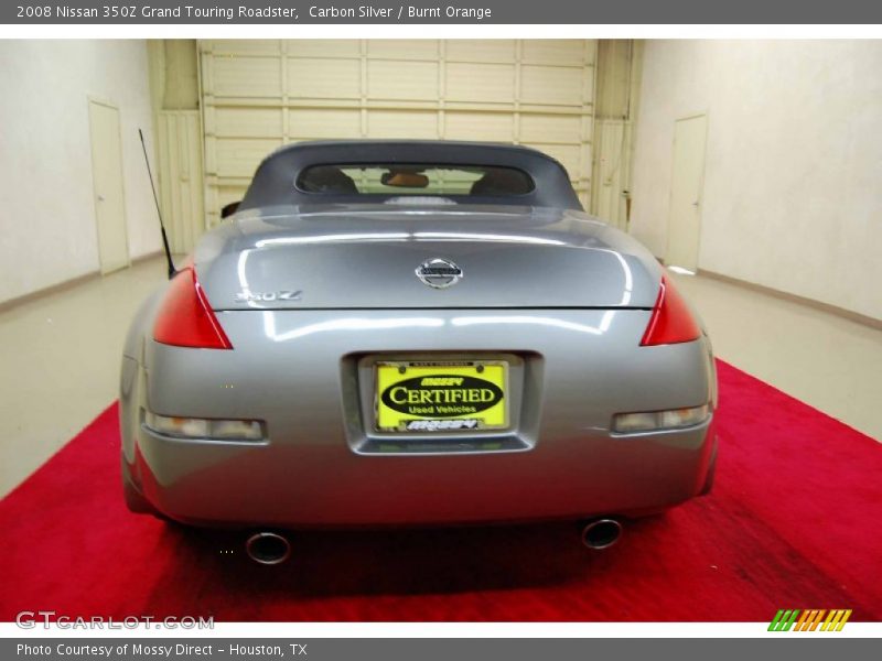 Carbon Silver / Burnt Orange 2008 Nissan 350Z Grand Touring Roadster