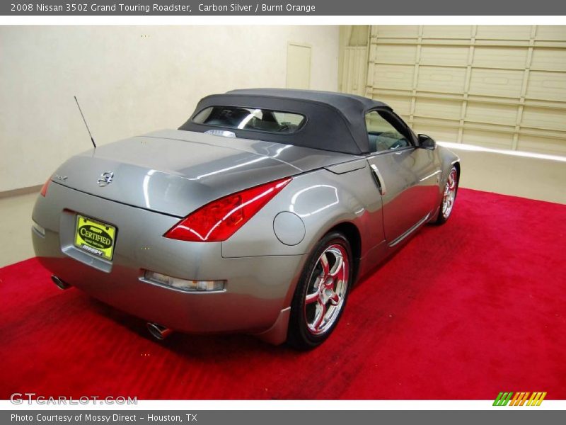 Carbon Silver / Burnt Orange 2008 Nissan 350Z Grand Touring Roadster