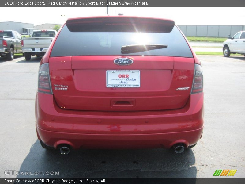 Red Candy Metallic / Sport Black Leather/Grey Alcantara 2010 Ford Edge Sport