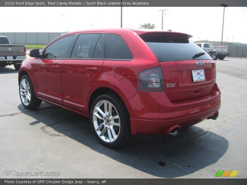 Red Candy Metallic / Sport Black Leather/Grey Alcantara 2010 Ford Edge Sport